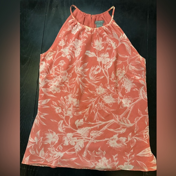 Ann Taylor Salmon sheer lined blouse. Size 2 - Picture 2 of 9